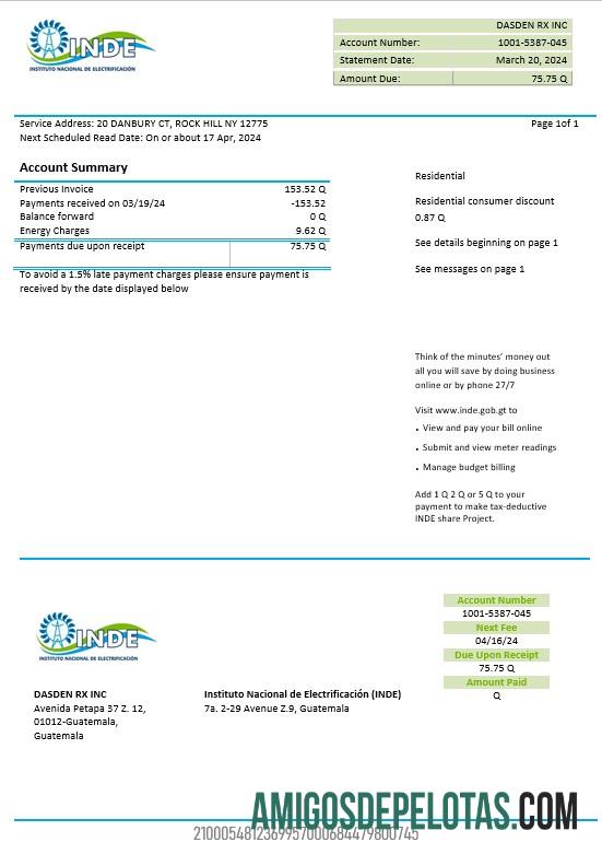 Para baixar modelo de conta de serviços públicos de Hong Kong CLP Power Hong Kong Limited em formatos Word e PDF